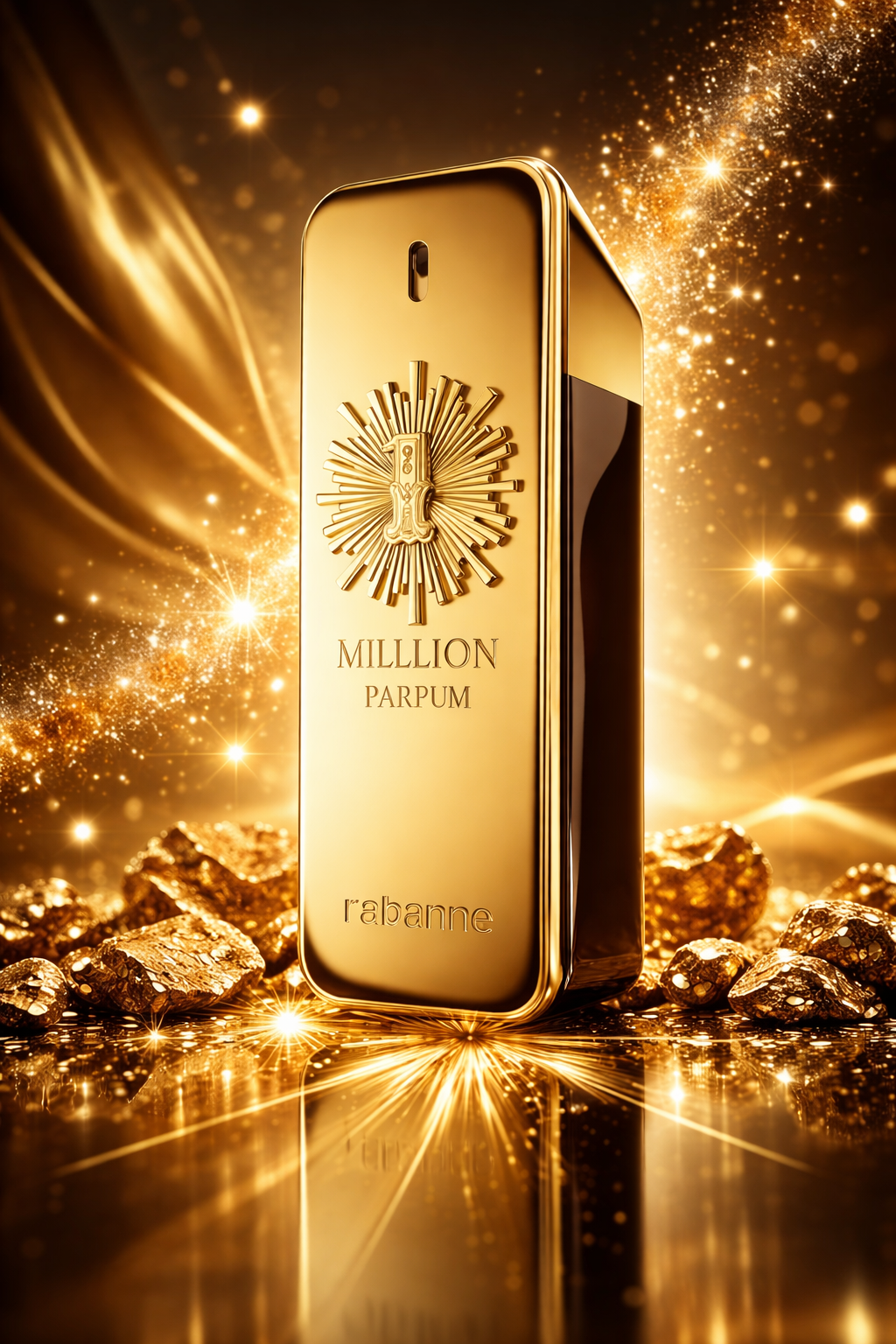 Perfume Fragrance Bottle - Rabanne 1 Million Parfum 100ml Mens
