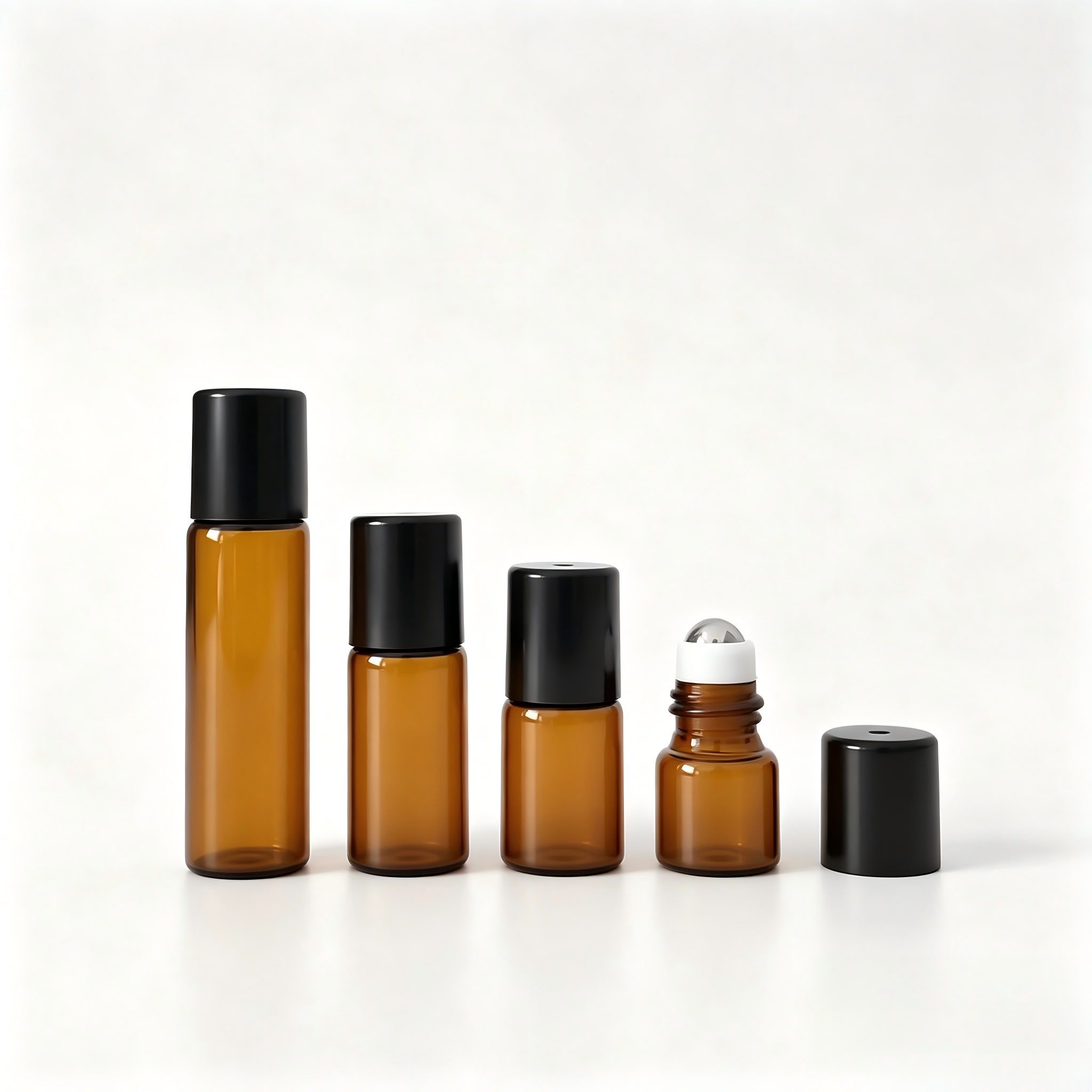 Attar Oil Roll On - 10pcs 1ml 2ml 3ml 5ml Amber