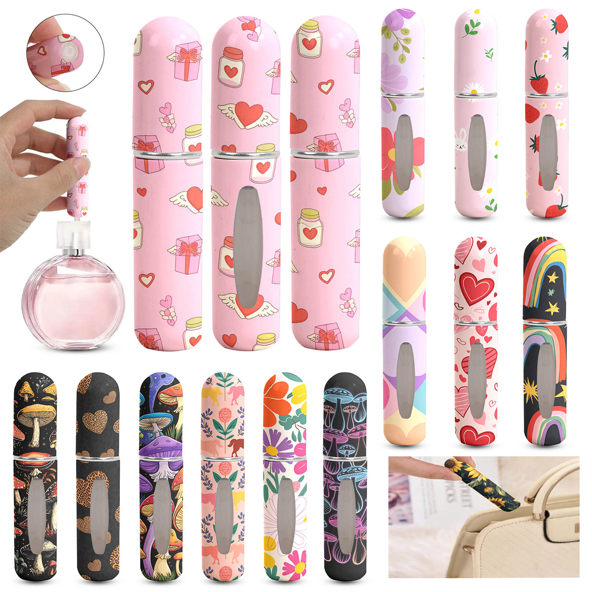 Perfume Fragrance Booster - 1/3pcs Portable Travel Perfume Bottle Mini