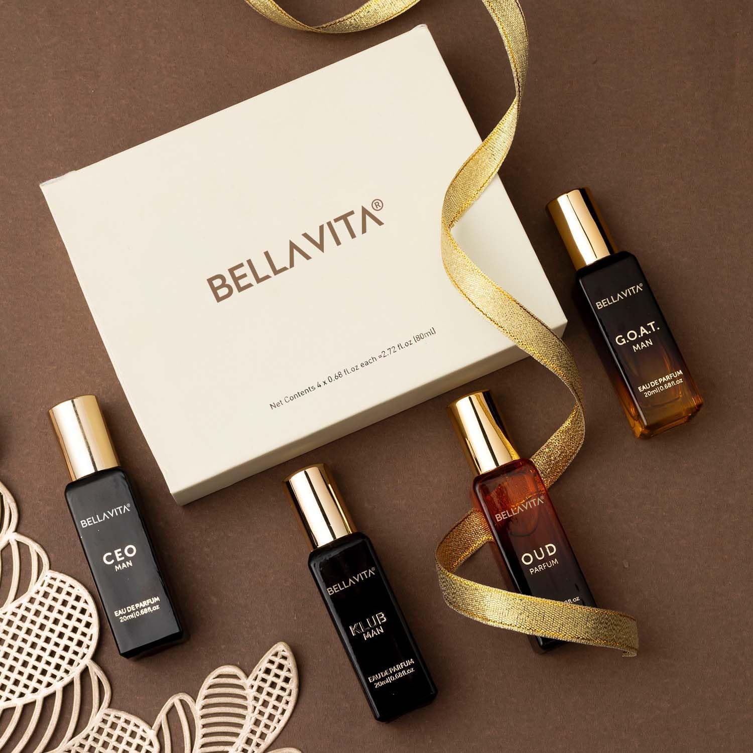 Perfume Luxury Fragrance - Bella Vita Portable 4x20ml Luxury Men's