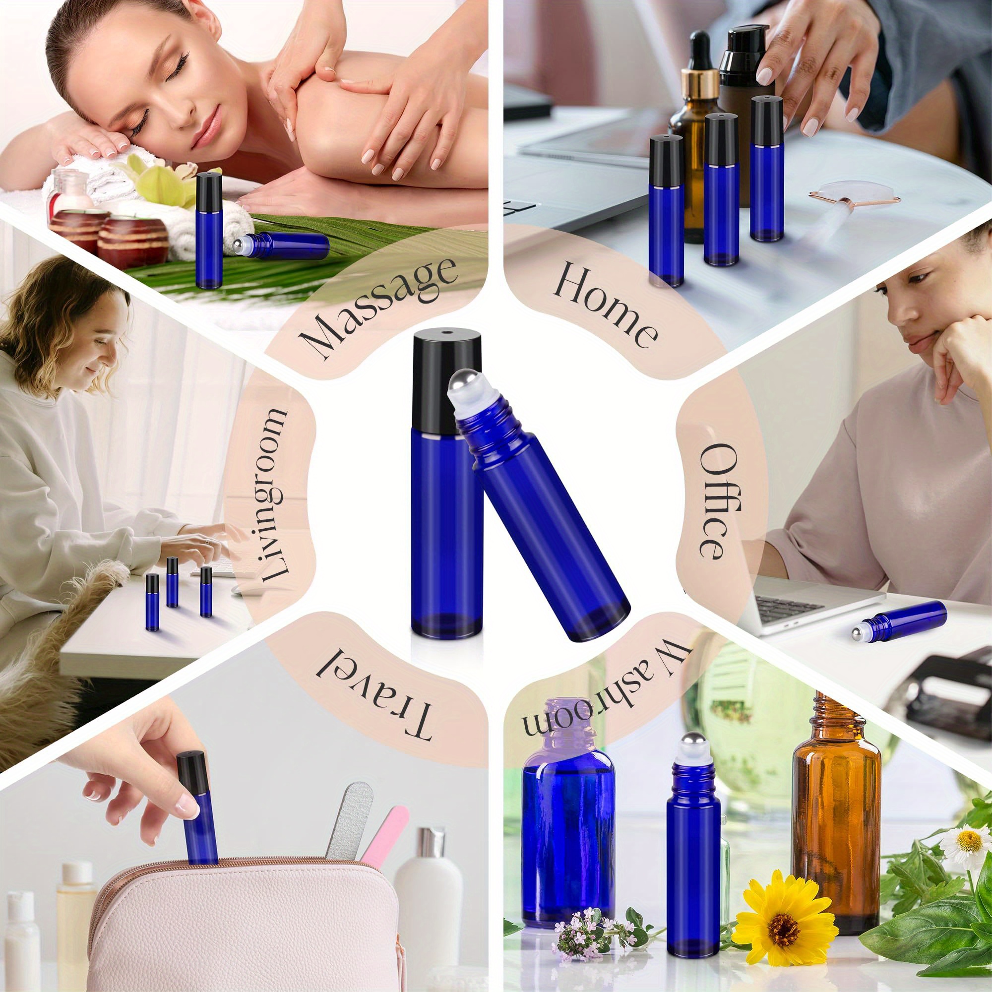 6pcs Glass Roll On Bottles 10m – Attar Oil Roll On Bewertung und Preis