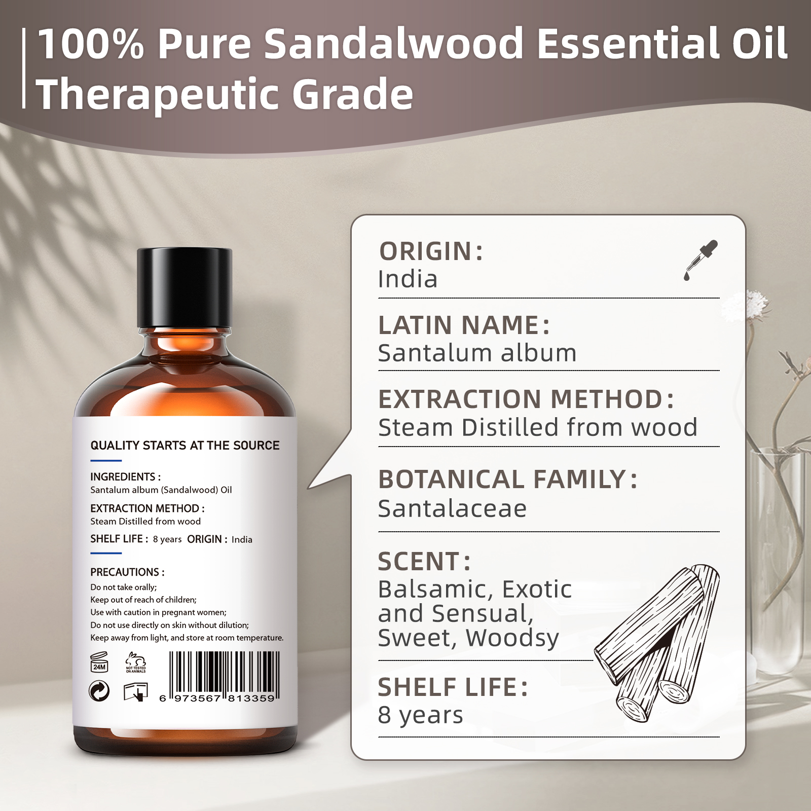 HIQILI 100ML Sandalwood Essent – Sandalwood Perfume Oil Bewertung und Preis
