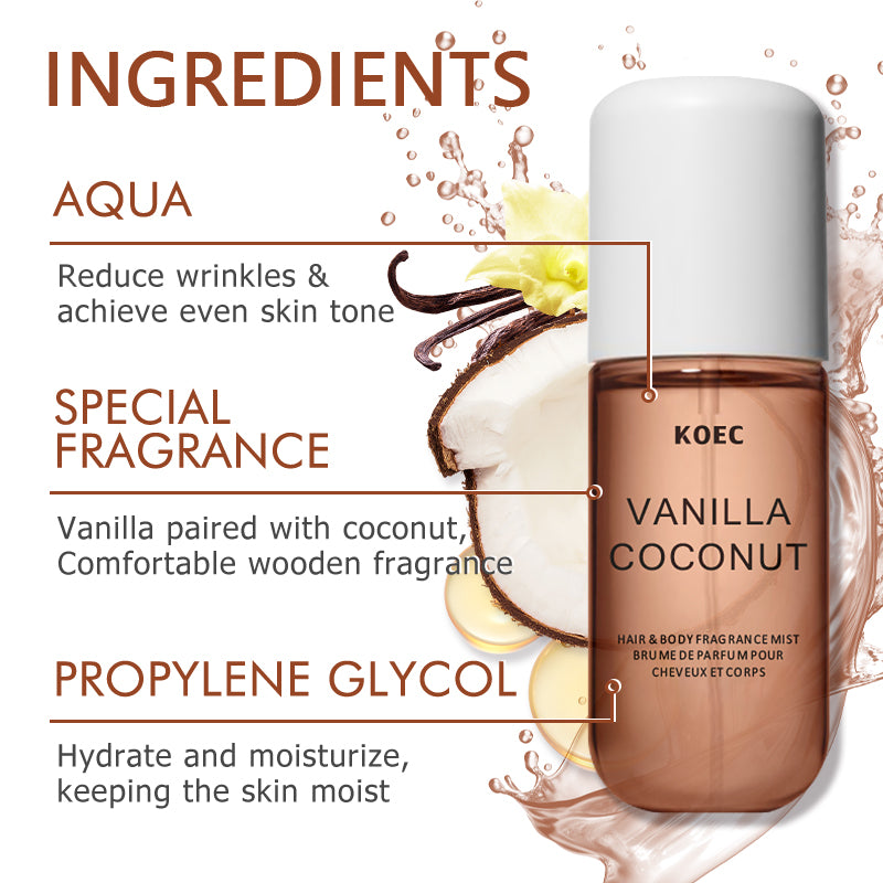KOEC Vanilla & Coconut Fragran – Perfume Fragrance Mist Bewertung und Preis