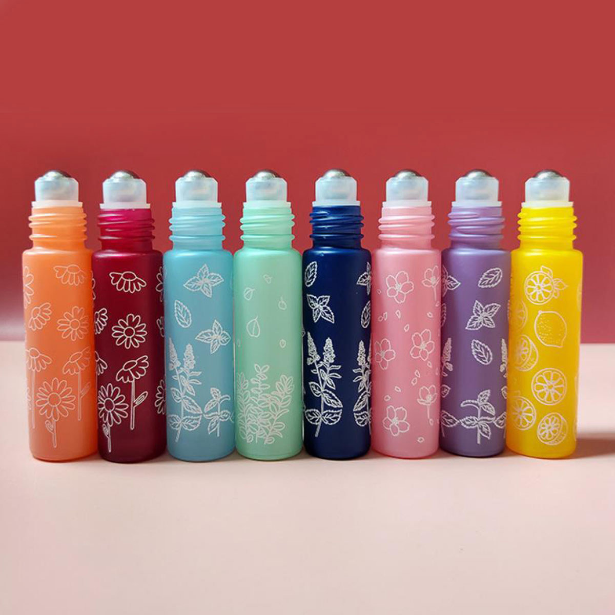 8X 10ML Macaron Flower Glass E – Attar Oil Roll On Bewertung und Preis