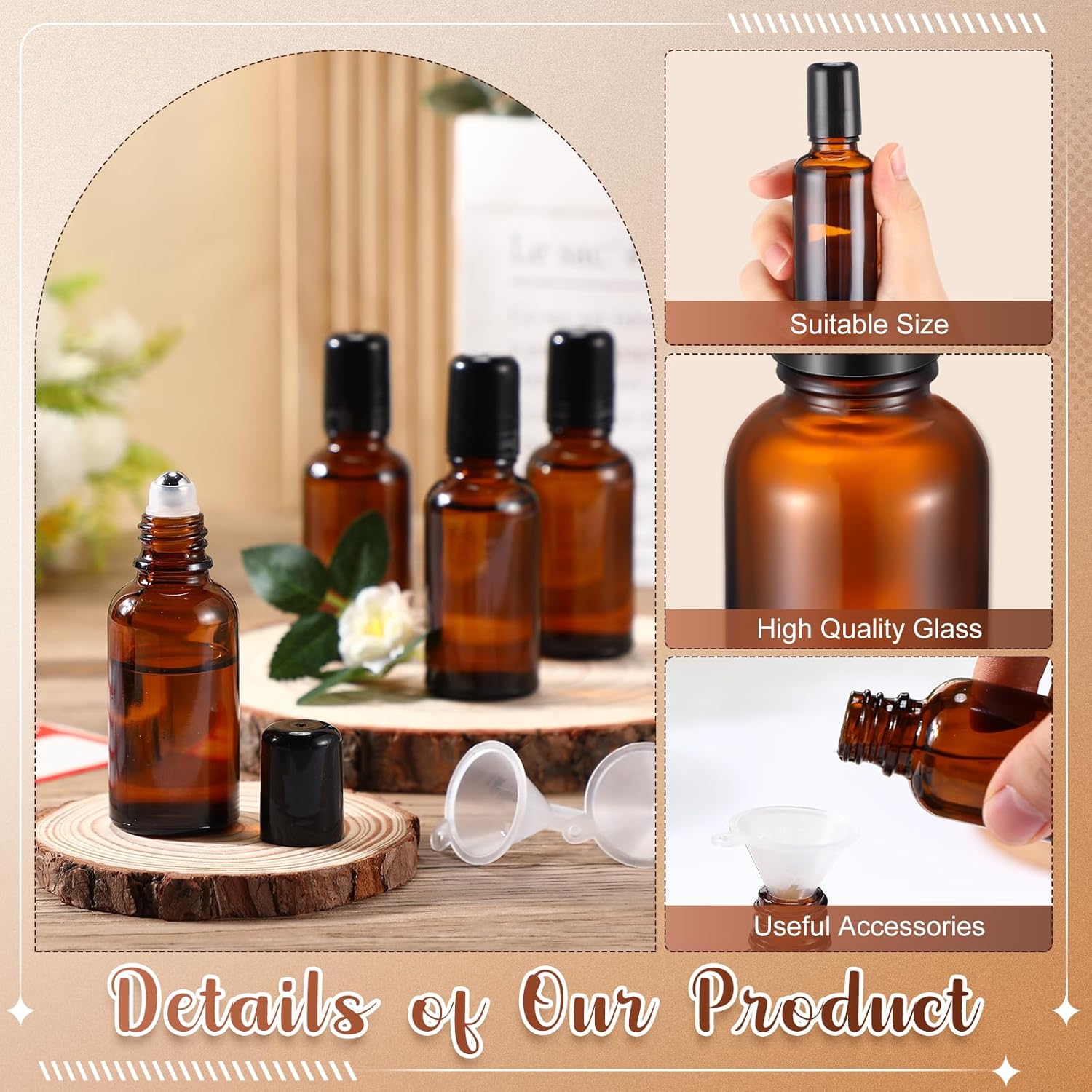 5/10/15/20/30/50/100ML Amber R – Attar Oil Roll On Bewertung und Preis