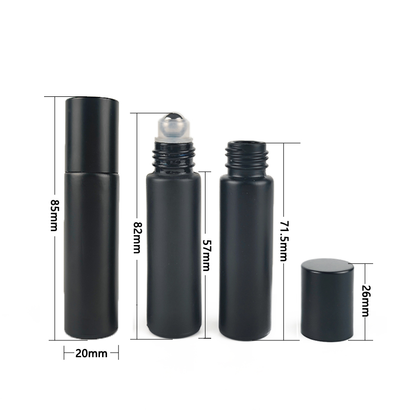 10/24/50pcs 10ml Black Frosted – Attar Oil Roll On Bewertung und Preis