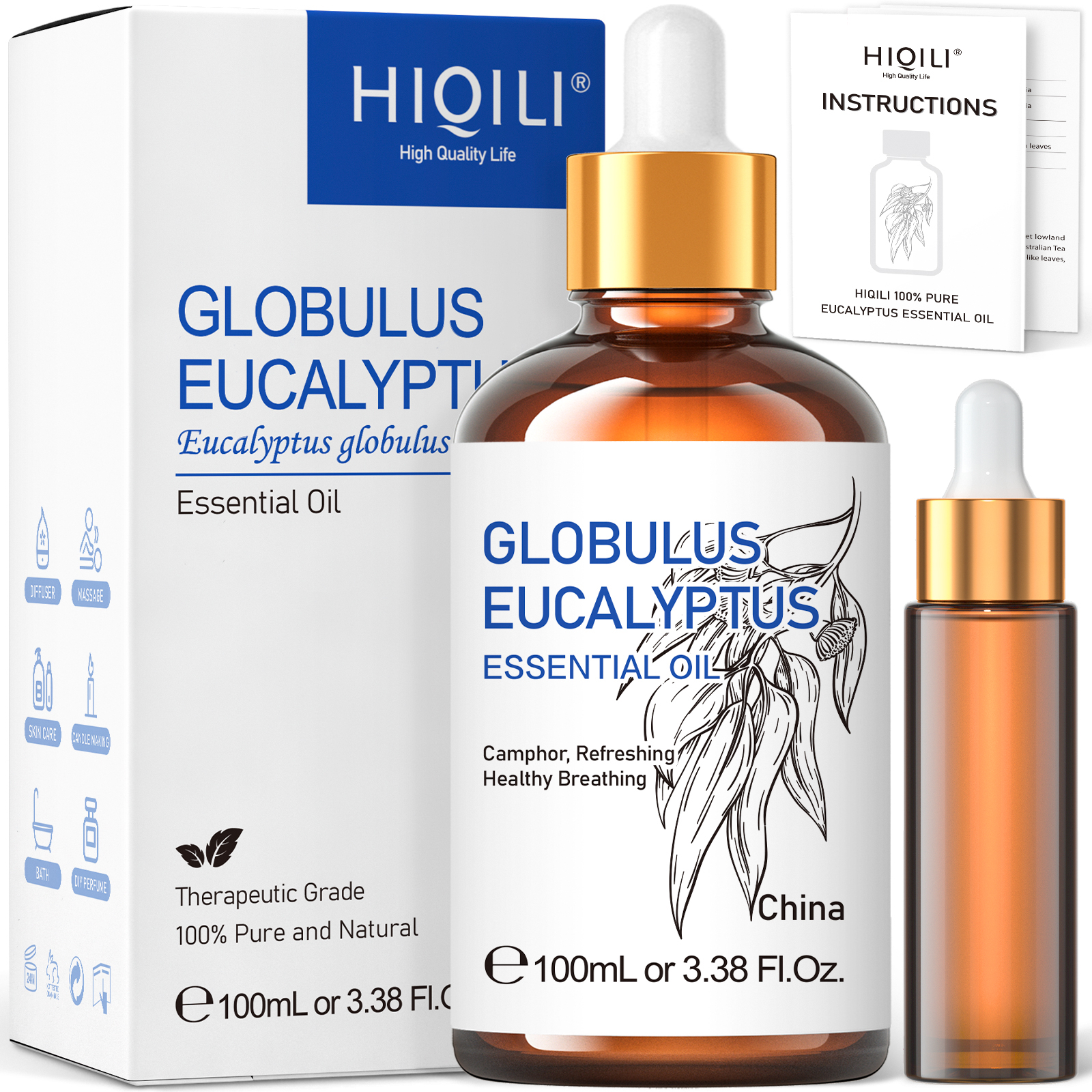 HIQILI 100ML Eucalyptus Vanill – Sandalwood Perfume Oil Bewertung und Preis
