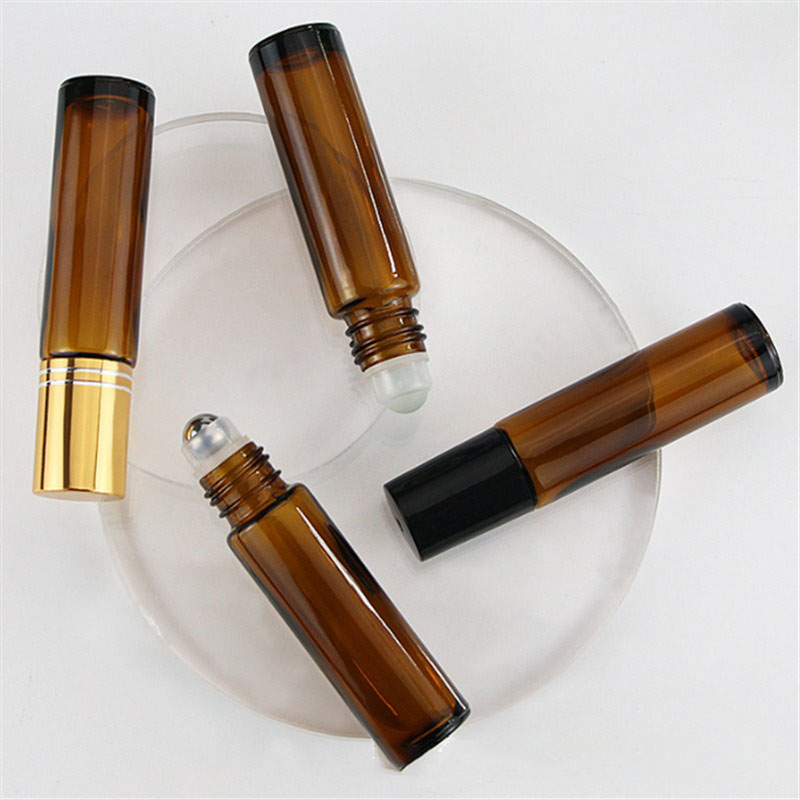 5PCS10/15ml  Amber Glass Empty – Attar Oil Roll On Bewertung und Preis